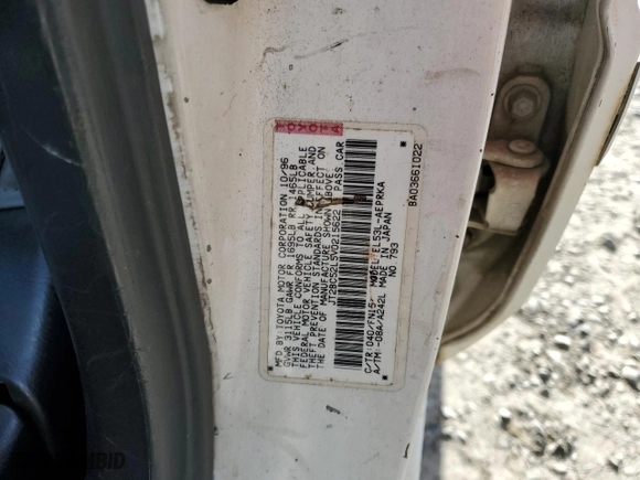 1997 Toyota Tercel DX with VIN JT2BC52L5V0215622, listed as a Copart auction lot 87475544 with 382,242 mi miles and Salvage Title. Bid and sale history available at carsss.com. Image 12.