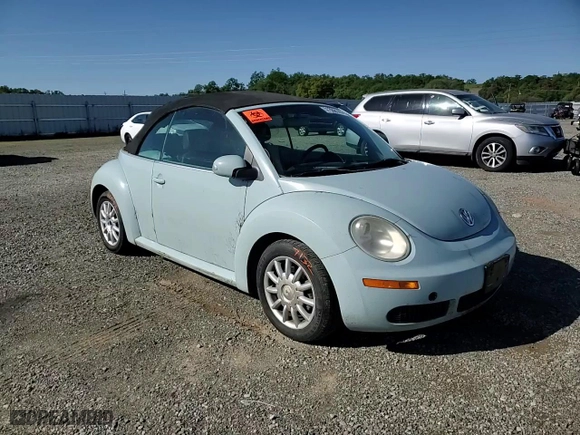 2006 Volkswagen New Beetle Convertible with VIN 3VWRF31Y76M320169, listed as a Copart auction lot 51388145 with 130,912 mi miles and Salvage Title. Bid and sale history available at carsss.com. Image 10.