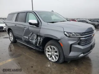 2022 Chevrolet Suburban Premier with VIN 1GNSKFKD7NR223670, listed as a Copart auction lot 43173095 with 58,256 mi miles and Non Repairable. Bid and sale history available at carsss.com. Image 4.