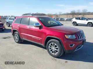 2015 Jeep Grand Cherokee Limited with VIN 1C4RJFBG5FC836296, listed as a IAAI auction lot 41803918 with 173,828 mi miles. Bid and sale history available at carsss.com. Image 1.
