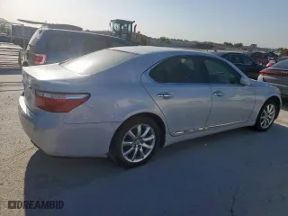 2008 Lexus LS 460 with VIN JTHBL46F885065484, listed as a Copart auction lot 52650595 with 143,861 mi miles and Clean Title. Bid and sale history available at carsss.com. Image 3.