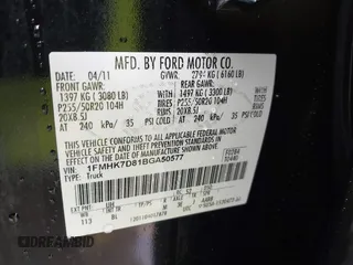 2011 Ford Explorer XLT with VIN 1FMHK7D81BGA50577, listed as a IAAI auction lot 41894045 with 139,674 mi miles and . Bid and sale history available at carsss.com. Image 9.