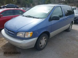 1999 Toyota Sienna LE with VIN 4T3ZF13C2XU147508, listed as a IAAI auction lot 41833859 with 275,682 mi miles. Bid and sale history available at carsss.com. Image 2.