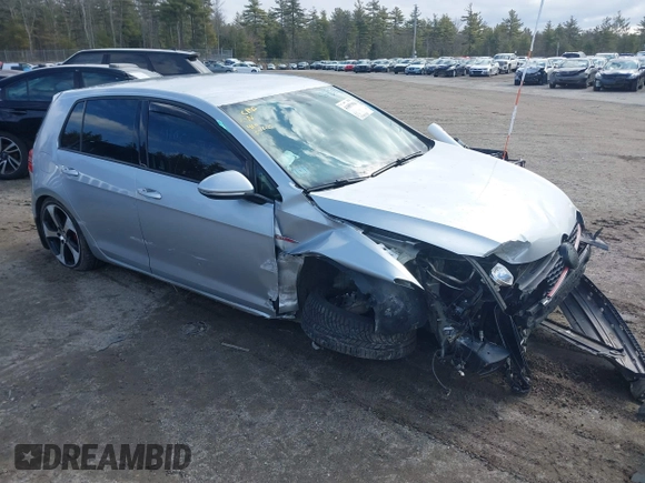 2017 Volkswagen Golf GTI S with VIN 3VW5T7AU4HM056553, listed as a IAAI auction lot 41857916 with 137,598 mi miles. Bid and sale history available at carsss.com. Image 1.