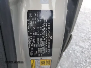 2012 Kia Sedona LX with VIN KNDMG4C77C6456849, listed as a Copart auction lot 69638314 with 206,434 mi miles and Salvage Title. Bid and sale history available at carsss.com. Image 15.
