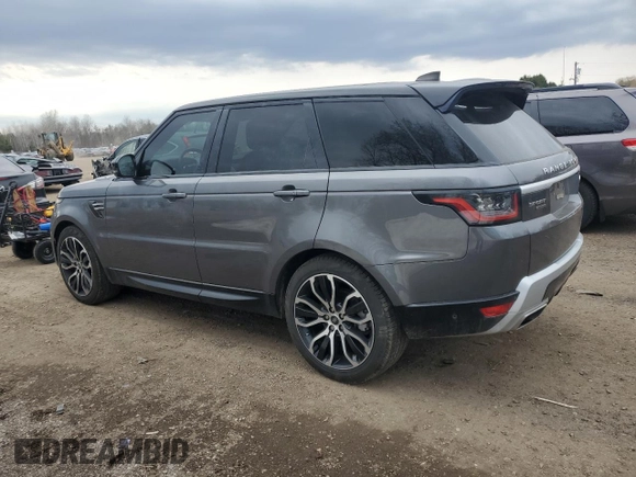 2019 Land Rover Range Rover Sport HSE with VIN SALWR2RK9KA862784, listed as a Copart auction lot 53228535 with 76,282 mi miles and Salvage title. Bid and sale history available at DreamBid. Image 2.