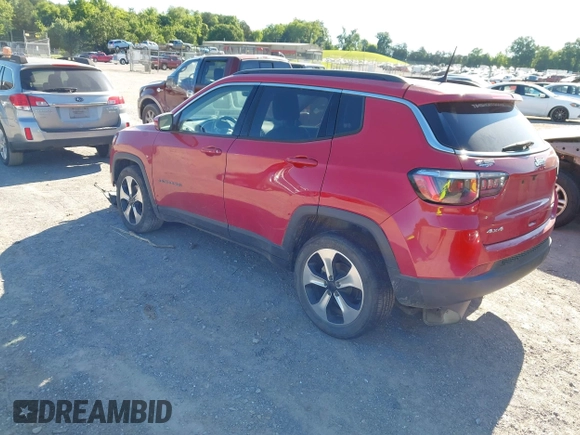 2017 Jeep Compass Latitude with VIN 3C4NJDBBXHT666614, listed as a IAAI auction lot 42318108 with 79,413 mi miles and . Bid and sale history available at DreamBid. Image 3.