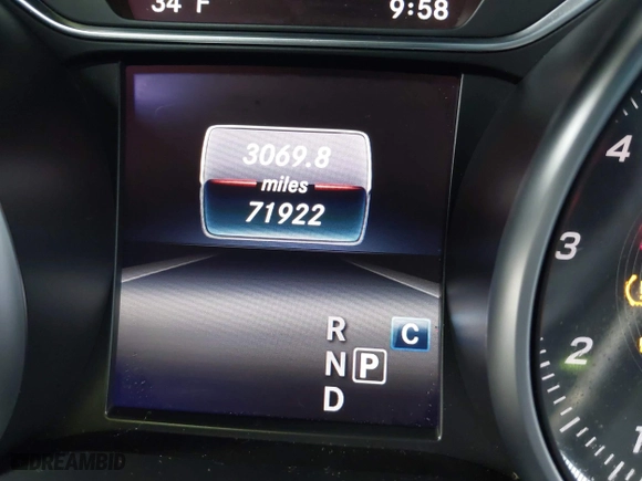 2019 Mercedes-Benz CLA with VIN WDDSJ4EB6KN742888, listed as a IAAI auction lot 41454417 with 71,922 mi miles. Bid and sale history available at carsss.com. Image 7.