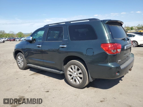 2008 Toyota Sequoia Limited with VIN 5TDBY68A18S012927, listed as a Copart auction lot 54405895 with 237,463 mi miles and Salvage Title. Bid and sale history available at DreamBid. Image 2.