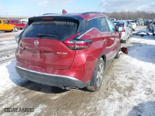 2020 Nissan Murano SV with VIN 5N1AZ2BS7LN145138, listed as a IAAI auction lot 41537154 with 29,730 mi miles. Bid and sale history available at carsss.com. Image 4.