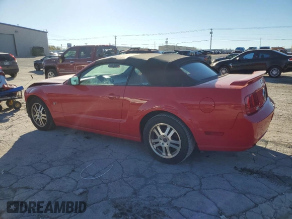 2005 Ford Mustang GT Deluxe with VIN 1ZVHT85H555246184, listed as a Copart auction lot 80784214 with 99,288 mi miles and Salvage Title. Bid and sale history available at DreamBid. Image 2.
