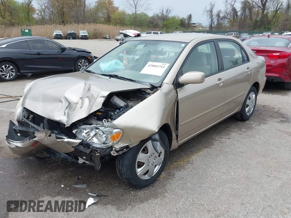 2008 Toyota Corolla CE with VIN 1NXBR32E48Z987758, listed as a IAAI auction lot 42004753 with 108,603 mi miles and . Bid and sale history available at DreamBid. Image 2.