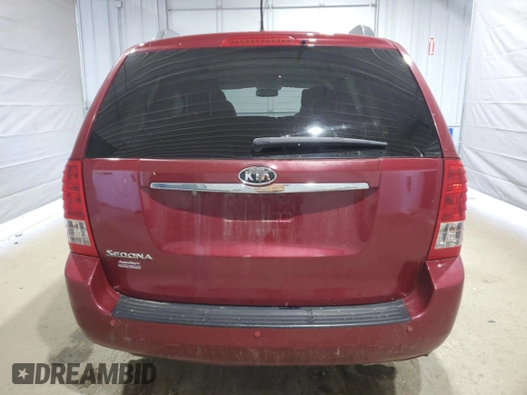 2012 Kia Sedona LX with VIN KNDMG4C78C6503600, listed as a Copart auction lot 49525555 with 241,476 mi miles and Clean Title. Bid and sale history available at carsss.com. Image 6.