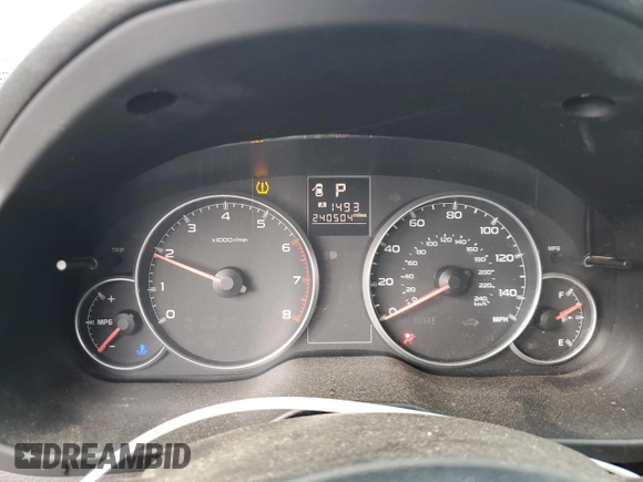 2014 Subaru Outback 2.5i with VIN 4S4BRBAC6E3222823, listed as a Copart auction lot 58740315 with 240,504 mi miles and Salvage title. Bid and sale history available at DreamBid. Image 9.