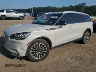 2021 Lincoln Aviator Reserve with VIN 5LM5J7WCXMGL13284, listed as a Copart auction lot 63084695 with 91,002 mi miles and Salvage title. Bid and sale history available at DreamBid. Image 1.