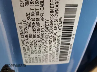 2024 Honda Passport TrailSport z VIN 5FNYF8H61RB013217, wystawiony jako Copart lot #52349015 z przebiegiem 8 360 mil mil oraz Szkoda całkowita • Salvage title. Historia ofert i sprzedaży dostępna na DreamBid. Obrazek 14.