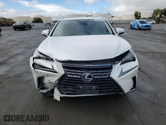 2021 Lexus NX with VIN JTJGJRDZ9M2166856, listed as a Copart auction lot 44993055 with 83,674 mi miles and Salvage Title. Bid and sale history available at carsss.com. Image 5.