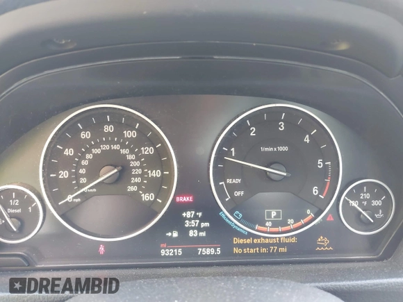 2014 BMW 3 Series 328d xDrive with VIN WBA3D5C51EKX98345, listed as a IAAI auction lot 42541364 with 93,215 mi miles and . Bid and sale history available at DreamBid. Image 7.