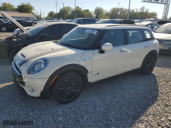 2017 MINI Clubman Cooper S with VIN WMWLU5C57H2E83170, listed as a Copart auction lot 74217694 with 47,305 mi miles and Salvage Title. Bid and sale history available at carsss.com. Image 1.