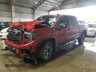 2024 GMC Sierra 1500 AT4 with VIN 1GTUUEE80RZ313351, listed as a Copart auction lot 53631955 with 32,253 mi miles and Salvage title. Bid and sale history available at DreamBid. Image 1.