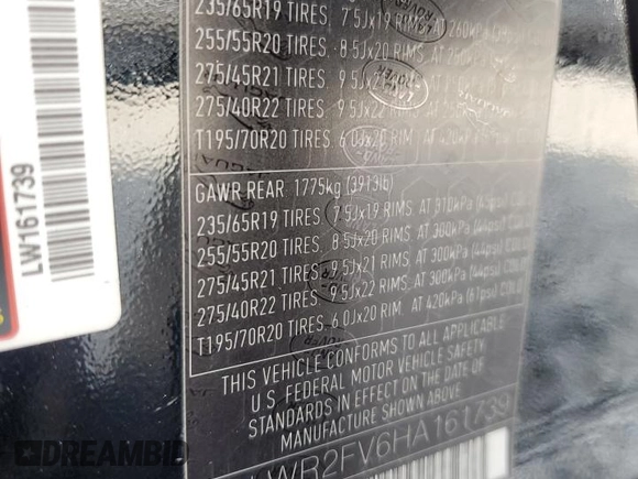2017 Land Rover Range Rover Sport HSE with VIN SALWR2FV6HA161739, listed as a Copart auction lot 53422235 with 55,983 mi miles and Salvage Title. Bid and sale history available at carsss.com. Image 14.