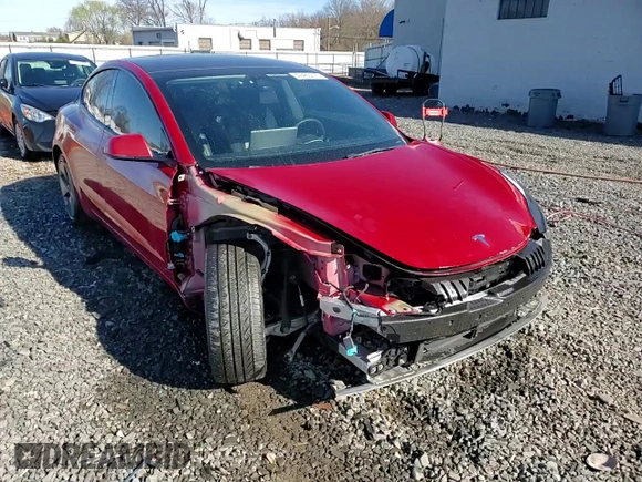 2022 Tesla Model 3 with VIN 5YJ3E1EA5NF184785, listed as a Copart auction lot 49466575 with 85,273 mi miles and Salvage Title. Bid and sale history available at DreamBid. Image 14.