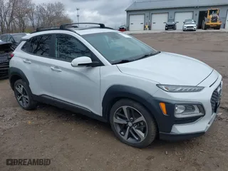 2021 Hyundai Kona Limited with VIN KM8K3CA56MU608725, listed as a IAAI auction lot 40941605 with 32,464 mi miles. Bid and sale history available at carsss.com. Image 1.