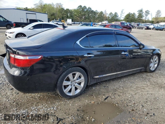 2008 Lexus LS 600h L with VIN JTHDU46F785001846, listed as a Copart auction lot 48389745 with 204,608 mi miles and Salvage title. Bid and sale history available at DreamBid. Image 3.