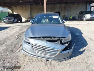 2016 Hyundai Genesis 3.8L with VIN KMHGN4JE3GU137577, listed as a IAAI auction lot 41599851 with 158,011 mi miles. Bid and sale history available at carsss.com. Image 12.