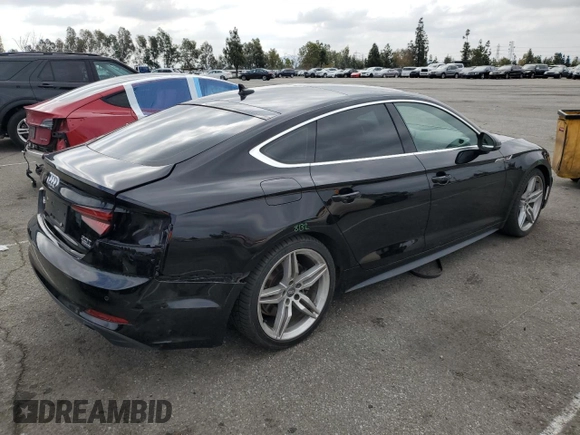 2018 Audi A5 Sportback Premium Plus z VIN WAUENCF54JA016870, wystawiony jako Copart lot #54835275 z przebiegiem 92 844 mil mil oraz Szkoda całkowita • Salvage title. Historia ofert i sprzedaży dostępna na DreamBid. Obrazek 3.
