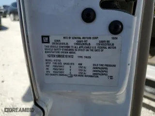 2005 GMC Sierra 1500 SLE with VIN 1GTEK19B85E161412, listed as a Copart auction lot 49536185 with 198,132 mi miles and Salvage Title. Bid and sale history available at carsss.com. Image 12.