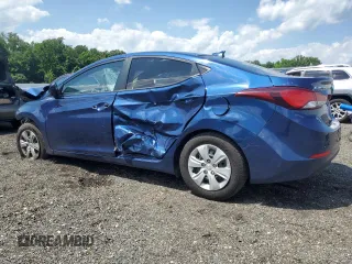 2016 Hyundai Elantra SE with VIN 5NPDH4AE6GH781888, listed as a Copart auction lot 61032035 with 55,652 mi miles and Salvage title. Bid and sale history available at DreamBid. Image 2.