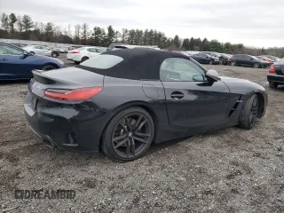 2020 BMW Z4 sDriveM40i with VIN WBAHF9C01LWW56725, listed as a Copart auction lot 85531074 with 0 mi miles and Salvage Title. Bid and sale history available at carsss.com. Image 3.