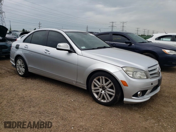 2009 Mercedes-Benz C 300 Sport with VIN WDDGF81X69F214529, listed as a Copart auction lot 61756915 with 135,184 mi miles and Clean title. Bid and sale history available at DreamBid. Image 4.