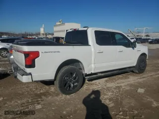 2023 Ford F-150 Lightning Pro with VIN 1FTVW1EV5PWG43000, listed as a Copart auction lot 42684545 with 16,646 mi miles and Salvage Title. Bid and sale history available at carsss.com. Image 3.