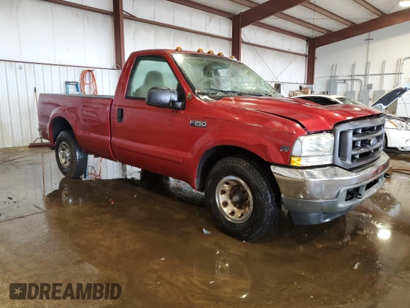 2002 Ford F-250 XL with VIN 1FTNF20LX2EB18296, listed as a Copart auction lot 64506675 with 121,467 mi miles and Salvage title. Bid and sale history available at DreamBid. Image 4.