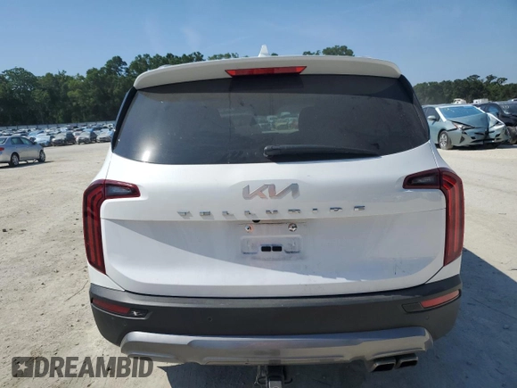 2022 Kia Telluride EX z VIN 5XYP34HC0NG269323, wystawiony jako Copart lot #57428245 z przebiegiem 22 171 mil mil oraz Szkoda całkowita • Salvage title. Historia ofert i sprzedaży dostępna na DreamBid. Obrazek 6.