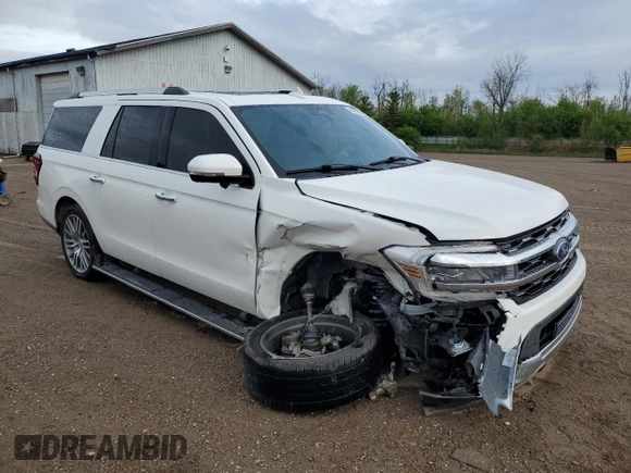 2022 Ford Expedition Max Limited with VIN 1FMJK2AT7NEA07536, listed as a Copart auction lot 56758515 with 52,955 mi miles and Non repairable. Bid and sale history available at DreamBid. Image 4.