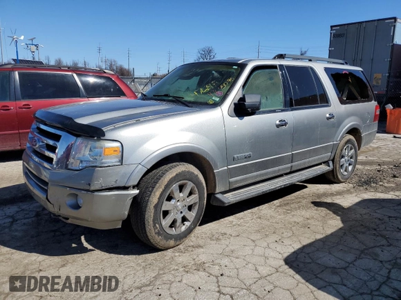 2008 Ford Expedition Max SSV z VIN 1FMFK165X8LA03961, wystawiony jako Copart lot #47645095 z przebiegiem Nie podano mil oraz Szkoda całkowita • Salvage title. Historia ofert i sprzedaży dostępna na DreamBid. Obrazek 1.