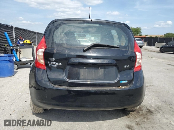 2016 Nissan Note S with VIN 3N1CE2CP3GL350872, listed as a Copart auction lot 54414465 with 135,492 mi miles and Salvage Title. Bid and sale history available at DreamBid. Image 6.