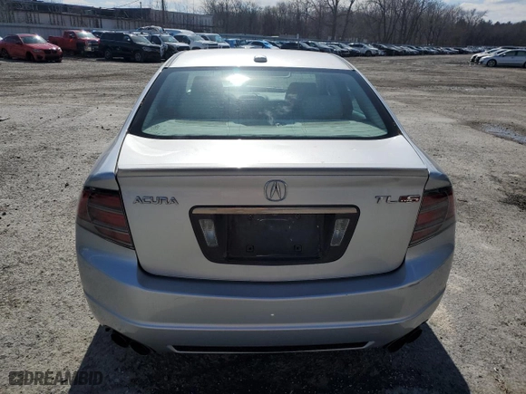 2007 Acura TL Type-S with VIN 19UUA76567A037909, listed as a Copart auction lot 52577385 with 0 mi miles and Salvage Title. Bid and sale history available at carsss.com. Image 6.