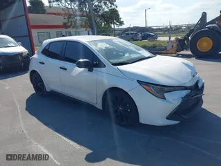 2022 Toyota Corolla Hatchback SE with VIN JTND4MBE2N3162929, listed as a IAAI auction lot 41538314 with 55,843 mi miles. Bid and sale history available at carsss.com. Image 1.