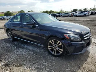 2017 Mercedes-Benz C 300 with VIN 55SWF4KBXHU220949, listed as a Copart auction lot 56018725 with 117,826 mi miles and Clean title. Bid and sale history available at DreamBid. Image 4.