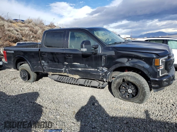 2021 Ford F-350 XL with VIN 1FT8W3BN6MEE14534, listed as a Copart auction lot 41437725 with 34,500 mi miles and Salvage title. Bid and sale history available at DreamBid. Image 4.