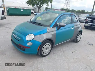 2012 FIAT 500 Pop z VIN 3C3CFFAR0CT213263, wystawiony jako IAAI lot #42316454 z przebiegiem 86 280 mil mil oraz . Historia ofert i sprzedaży dostępna na DreamBid. Obrazek 2.