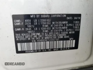2018 Subaru Outback Limited with VIN 4S4BSENC7J3357187, listed as a Copart auction lot 65178845 with 139,779 mi miles and Salvage title. Bid and sale history available at DreamBid. Image 13.