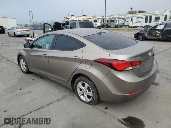 2014 Hyundai Elantra SE with VIN 5NPDH4AE1EH511187, listed as a Copart auction lot 80485734 with 121,115 mi miles and Salvage Title. Bid and sale history available at DreamBid. Image 2.