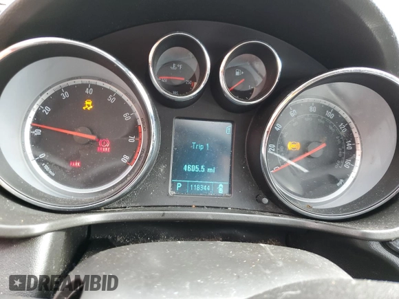2011 Buick Regal CXL Turbo TO7 with VIN W04G15GV4B1056394, listed as a Copart auction lot 73506094 with 118,334 mi miles and Salvage Title. Bid and sale history available at carsss.com. Image 9.