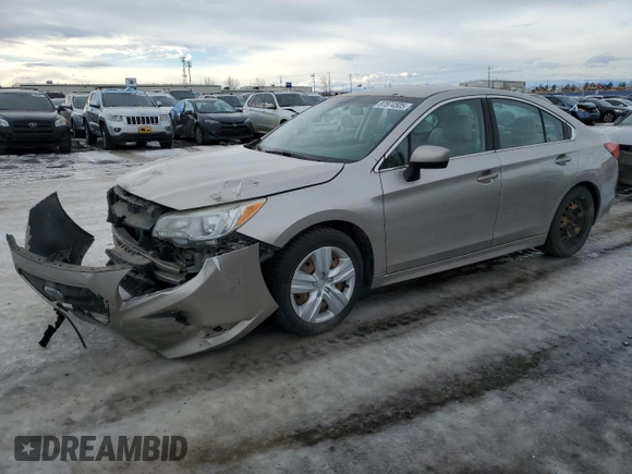 2015 Subaru Legacy 2.5i with VIN 4S3BNCA66F3070771, listed as a Copart auction lot 87874505 with 95,026 mi miles and Salvage Title. Bid and sale history available at carsss.com. Image 1.
