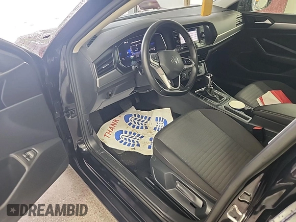 2024 Volkswagen Jetta S with VIN 3VW5M7BU5RM054436, listed as a IAAI auction lot 42766972 with 22,381 mi miles and . Bid and sale history available at DreamBid. Image 3.